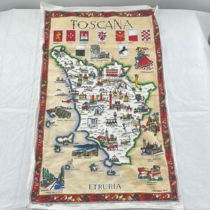 Toscana Etruria Italy Dish Towel Souvenir Decorative Kitchen Linen MonveniR